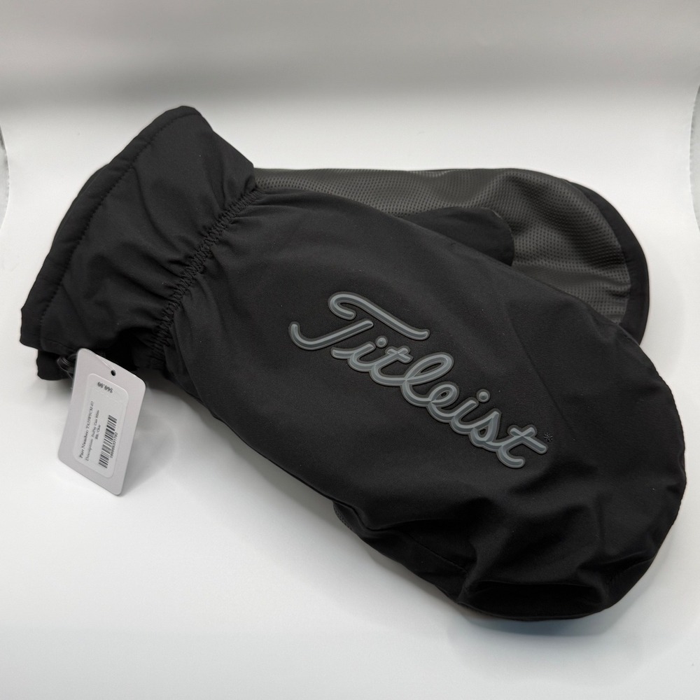 Titleist StaDry Cart Mitts TA23WSCM-02 Black Charcoal Golf Cold Weather NWT